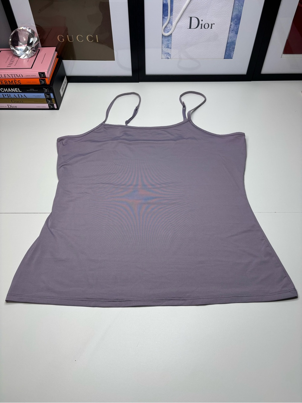 Maurices Lavender Spaghetti Strap Seamless Camisole Adjustable Straps Sz L NWOT